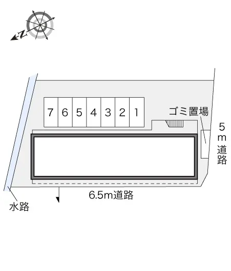 ★手数料０円★府中市住吉町２丁目　月極駐車場（LP）